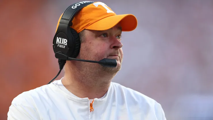 Josh Heupel the head coach of the Tennessee Volunteers.
