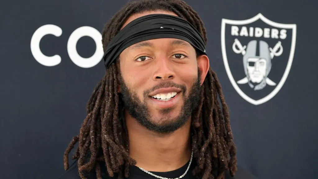 Jakobi Meyers smiles