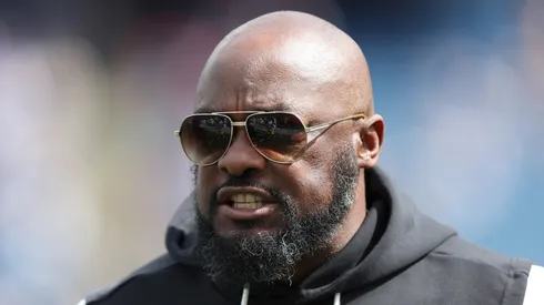 Mike Tomlin during a game against the Patriots.