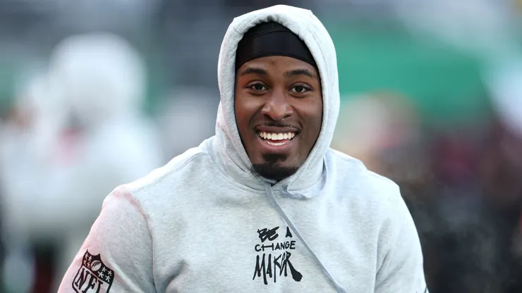 Breece Hall #20 of the New York Jets.