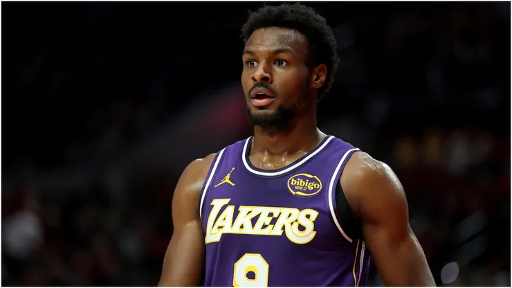 Bronny James of the Los Angeles Lakers