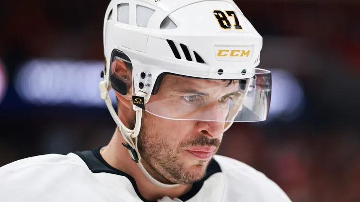 Sidney Crosby at Amerant Bank Arena on October 23, 2025 in Sunrise, Florida.