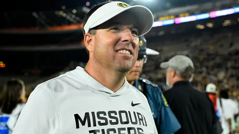 Eli Drinkwitz of the Missouri Tigers.