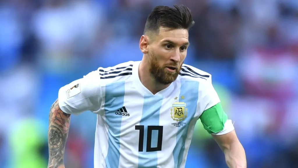 Messi at the 2018 World Cup in Russia.