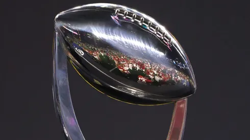 Championship trophy of the Goodyear Cotton Bowl Classic for the College Football Playoff in 2021.