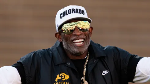 Deion Sanders at Folsom Field on November 01, 2025 in Boulder, Colorado.