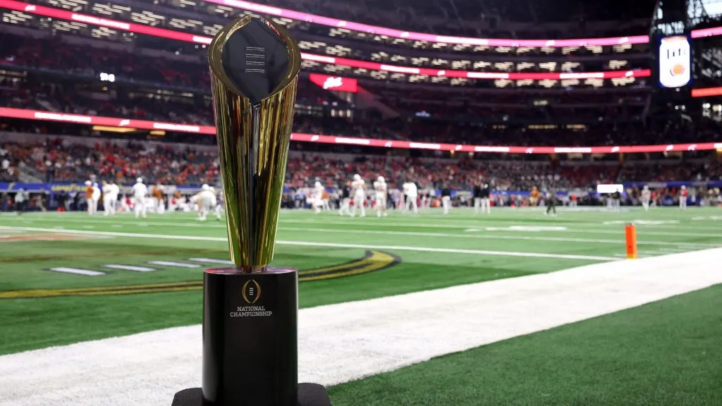 College Football Playoff National Championship Trophy. (Source: Jason Mowry/Getty Images)