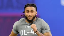Marshawn Kneeland during the 2024 NFL Combine