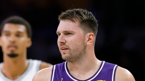 Luka Doncic #77 of the Los Angeles Lakers.