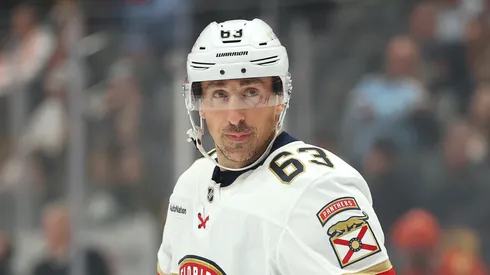 Brad Marchand at Honda Center on November 04, 2025 in Anaheim, California.