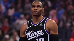 Russell Westbrook during an NBA game with the Sacramento Kings.