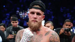 Jake Paul celebrates after scoring a tko in the first round against Ryan Bourland.