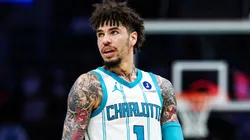 LaMelo Ball during an NBA game with the Hornets.