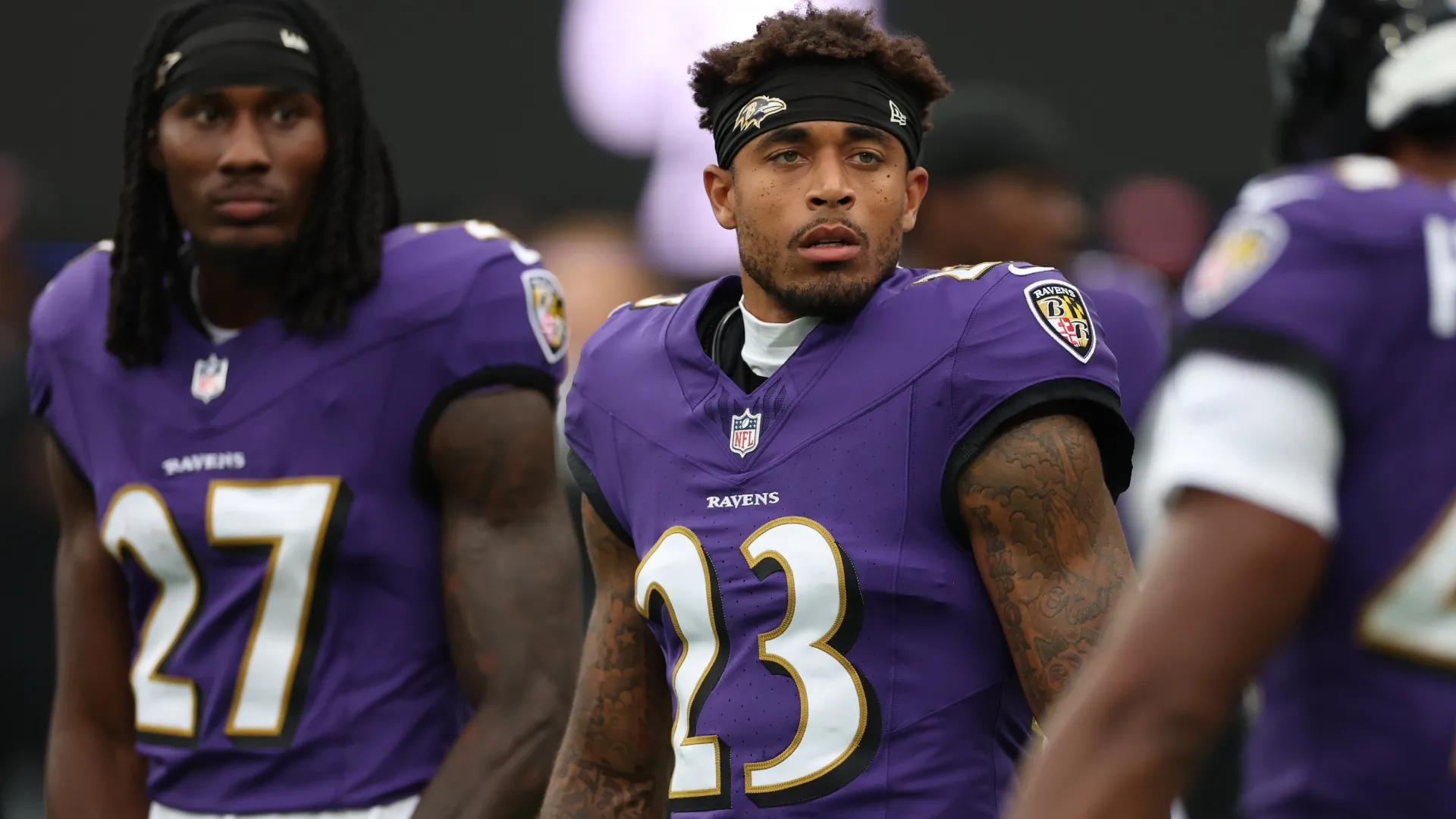 Cornerback Jaire Alexander #23, formerly of the Baltimore Ravens