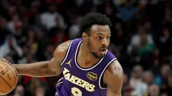 Bronny James #9 of the Los Angeles Lakers