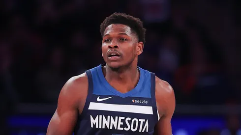 Anthony Edwards #5 of the Minnesota Timberwolves