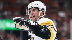 Sidney Crosby at Amerant Bank Arena on October 23, 2025 in Sunrise, Florida.