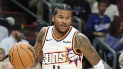 Jalen Green #4 of the Phoenix Suns drives the ball.