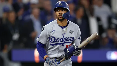 Mookie Betts #50 of the Los Angeles Dodgers in 2025.