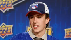 Gabriel Perreault at Bridgestone Arena on June 28, 2023 in Nashville, Tennessee.