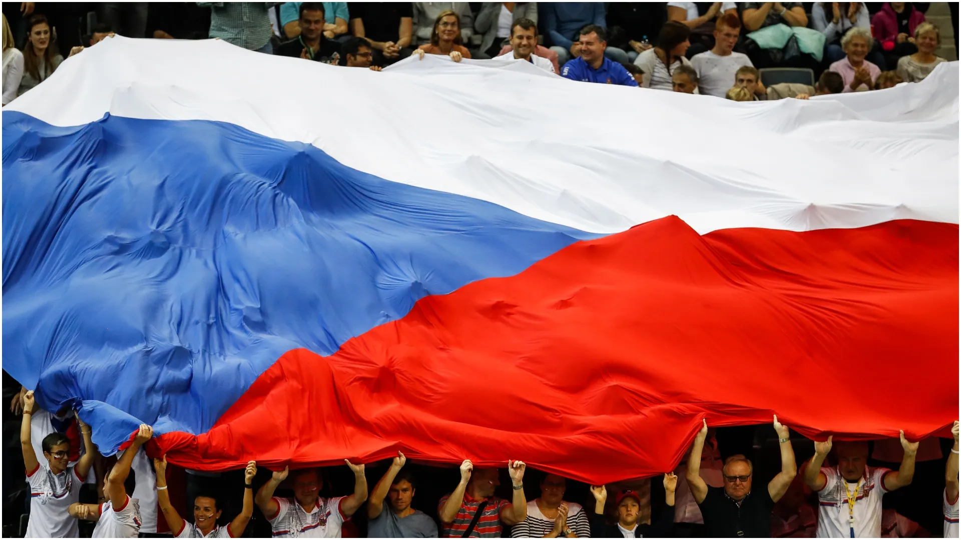 Czech fans wave their national flag – Srdjan Stevanovic/Getty Images