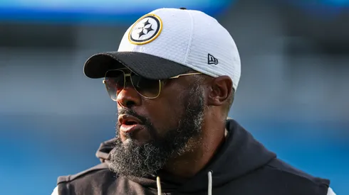 Mike Tomlin before a game against Panthers.