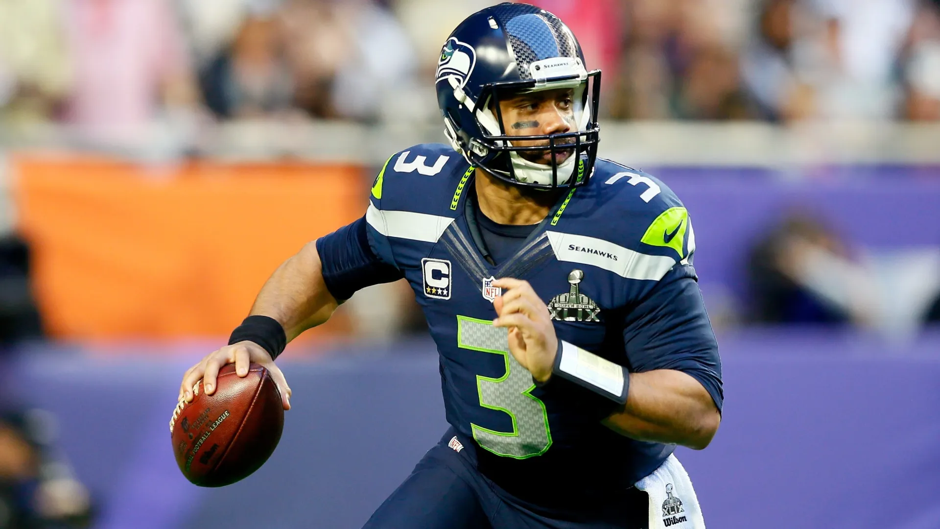 Russell Wilson (Source: Kevin C. Cox/Getty Images)