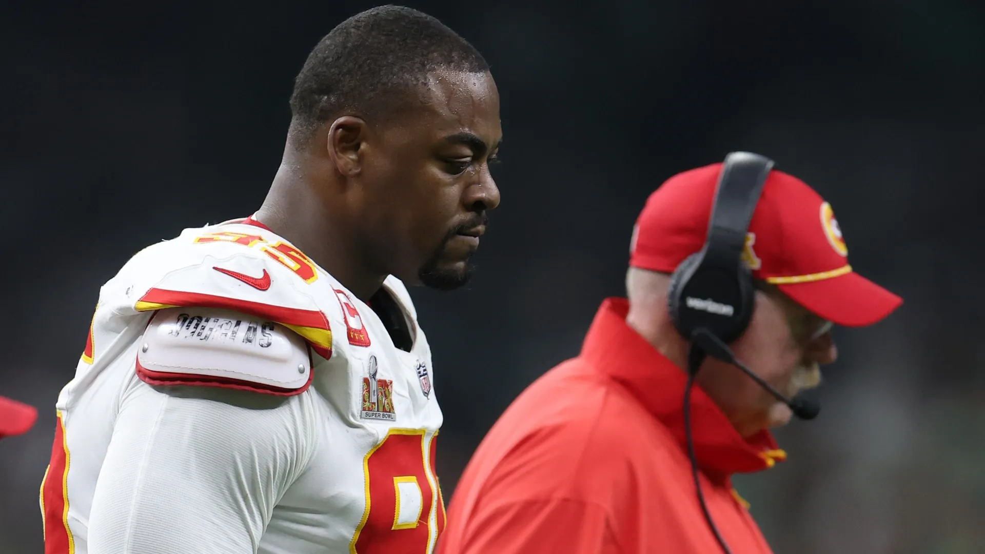 Chris Jones with Andy Reid