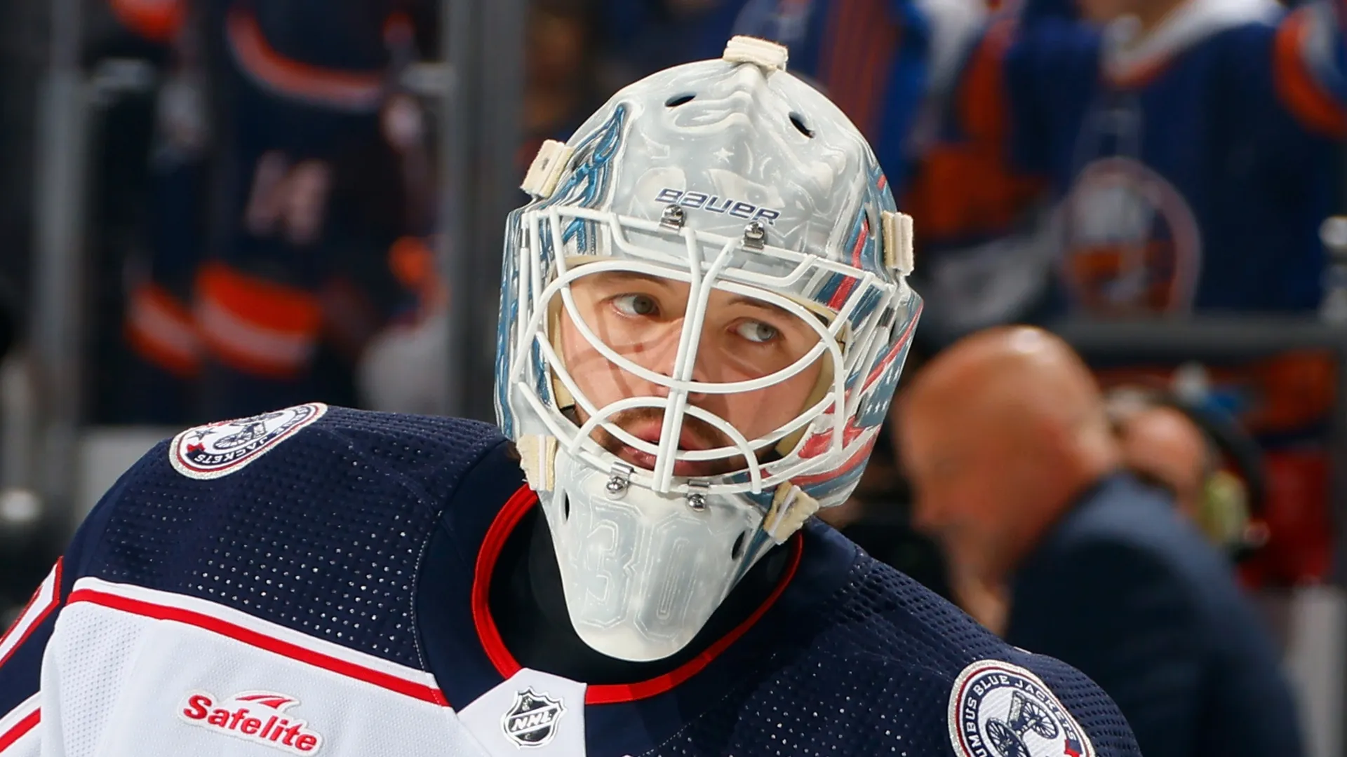 Spencer Martin back during his stint with the Blue Jackets