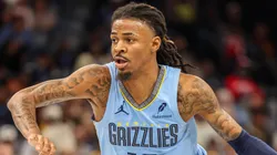 Ja Morant during an NBA game with the Memphis Grizzlies.