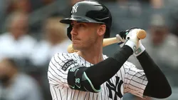 Cody Bellinger #35 of the New York Yankees stands at bat.