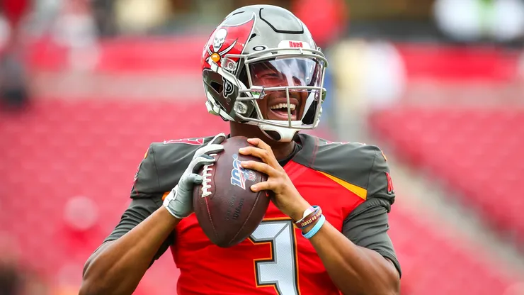 Jameis Winston #3 of the Tampa Bay Buccaneers in 2019.