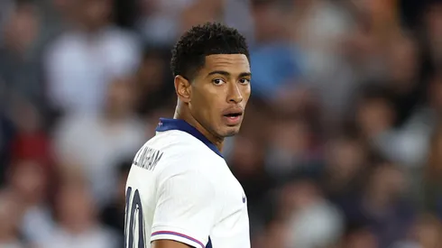 Jude Bellingham of England in action at City Ground