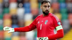 Gianluigi Donnarumma during a qualifier game with Italy.