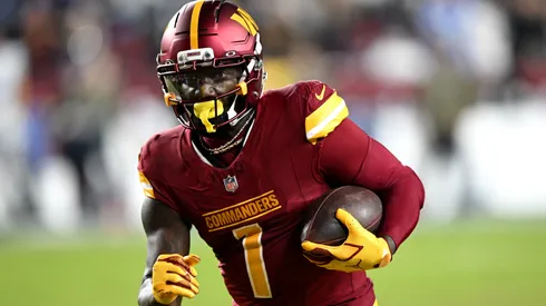 Deebo Samuel Sr. #1 of the Washington Commanders in 2025.