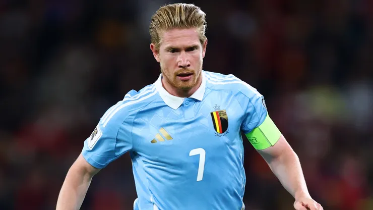 Kevin De Bruyne of Belgium runs during the FIFA World Cup 2026 qualifier match.
