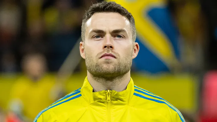 Gabriel Gudmundsson of Sweden before the FIFA World Cup 2026 qualifier match.