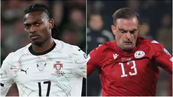 Rafael Leao of Portugal and Kamo Hovhannisyan of Armenia.