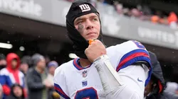 Jaxson Dart #6 of the New York Giants.