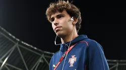 Joao Felix of Portugal exits the pitch.