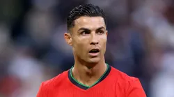 Cristiano Ronaldo in action with Portugal.