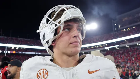 Arch Manning at Sanford Stadium on November 15, 2025 in Athens, Georgia.