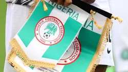 Detail view of the Nigeria pennant during the International Friendly match between England and Nigeria at Wembley Stadium on June 2, 2018 in London, England.