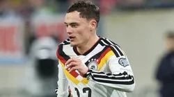 Florian Wirtz of Germany runs with the ball.