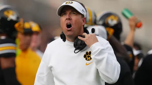 Head coach Eli Drinkwitz of the Missouri Tigers.