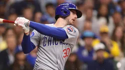 Kyle Tucker #30 of the Chicago Cubs at bat.