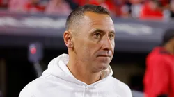 Steve Sarkisian at Sanford Stadium on November 15, 2025 in Athens, Georgia.