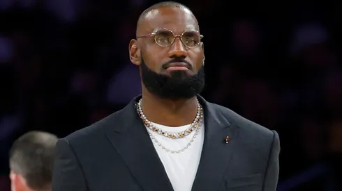 LeBron James #23 of the Los Angeles Lakers.