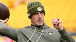 Aaron Rodgers #8 of the Pittsburgh Steelers.