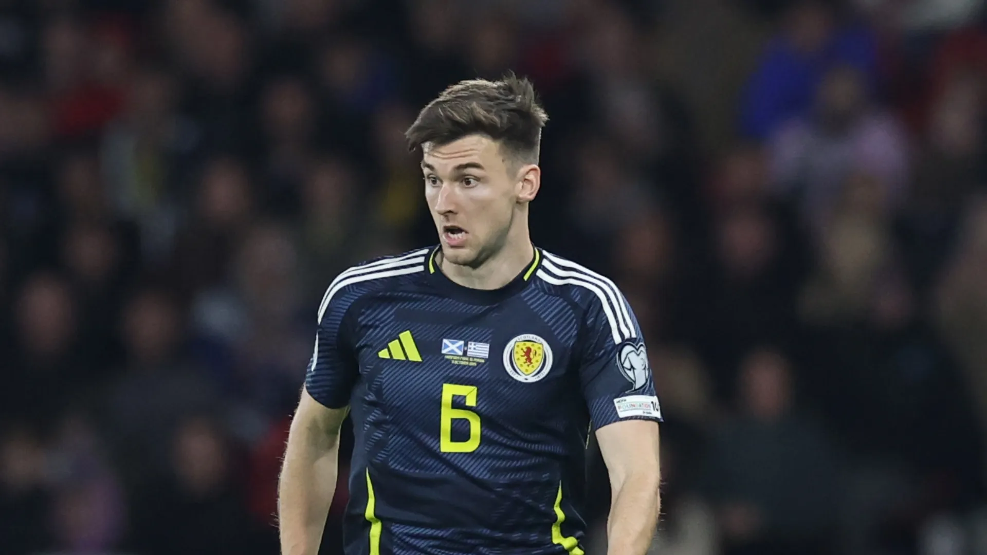 Kieran Tierney of Scotland